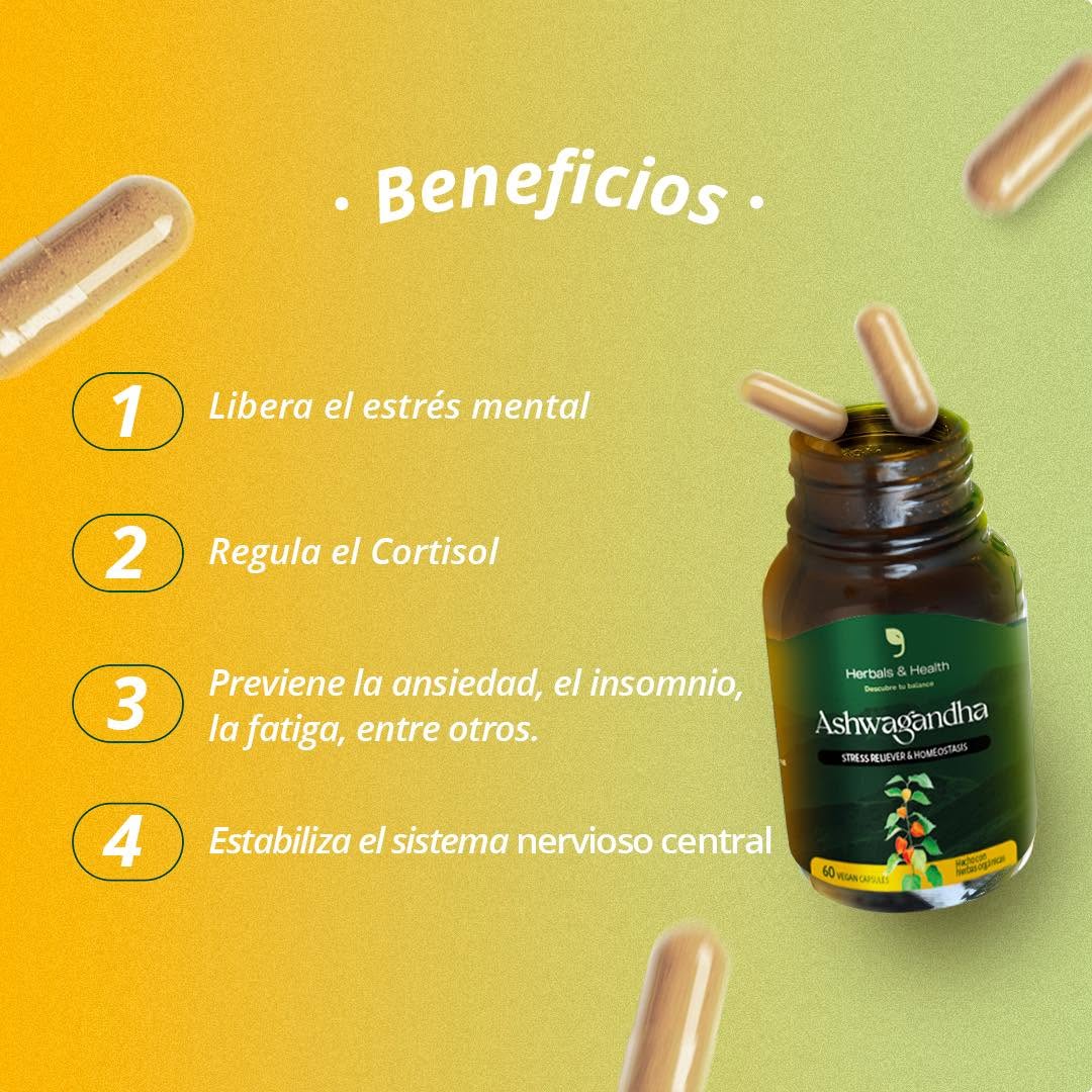 🍃 Ashwagandha - Adios Estrés y Multivitaminas 💯