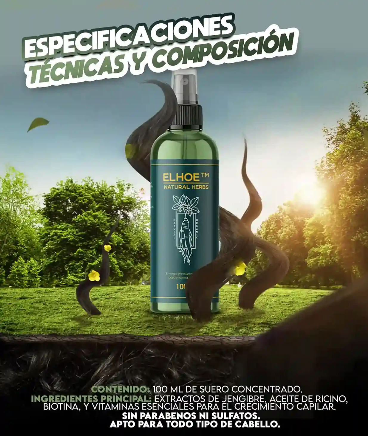 ELHOE 😎 SERUM CRECIMIENTO CABELLO Y BARBA
