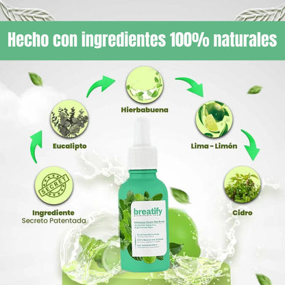 🍃Breatify® Gotas para Eliminar el Mal Aliento 🦠