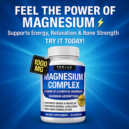 🔥 “Toplux Magnesium Complex 8 Essential Magnesium: Power Your Body, Elevate Your Life” ⚡