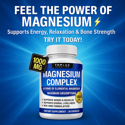 🔥 “Toplux Magnesium Complex 8 Essential Magnesium: Power Your Body, Elevate Your Life” ⚡