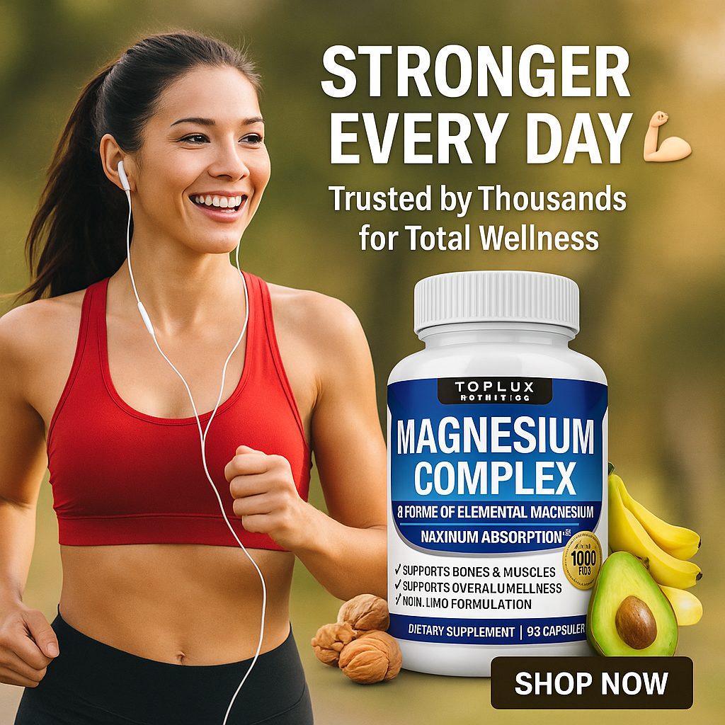 🔥 “Toplux Magnesium Complex 8 Essential Magnesium: Power Your Body, Elevate Your Life” ⚡
